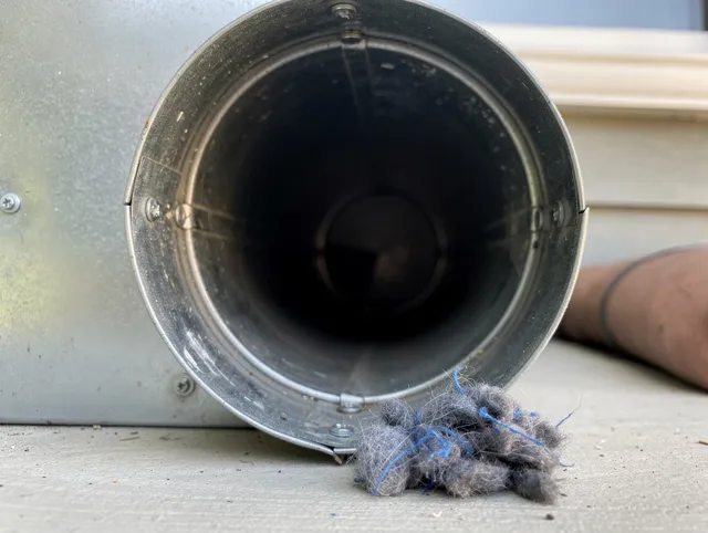 El Sobrante Dryer Vent Cleaning technician using specialized equipment to clear severe dryer vent blockage in El Sobrante