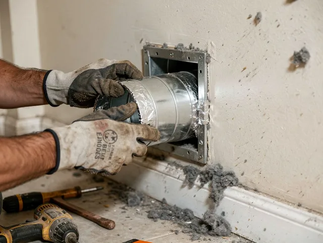 Professional dryer vent repair and installation by El Sobrante Dryer Vent Cleaning in El Sobrante